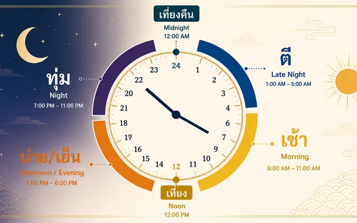 Telling Time in Thai: The Complete Guide to the Thai Clock System