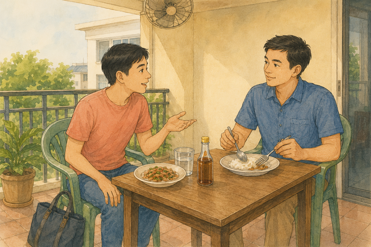 Thai pronouns eaten yet