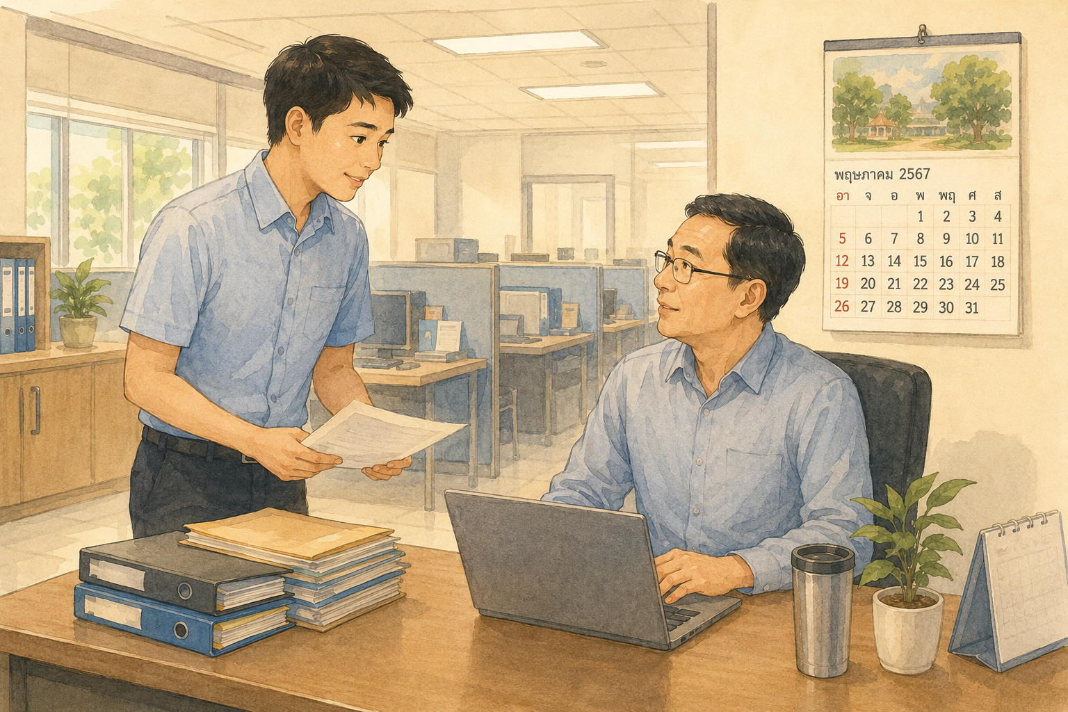 Thai pronouns office boss