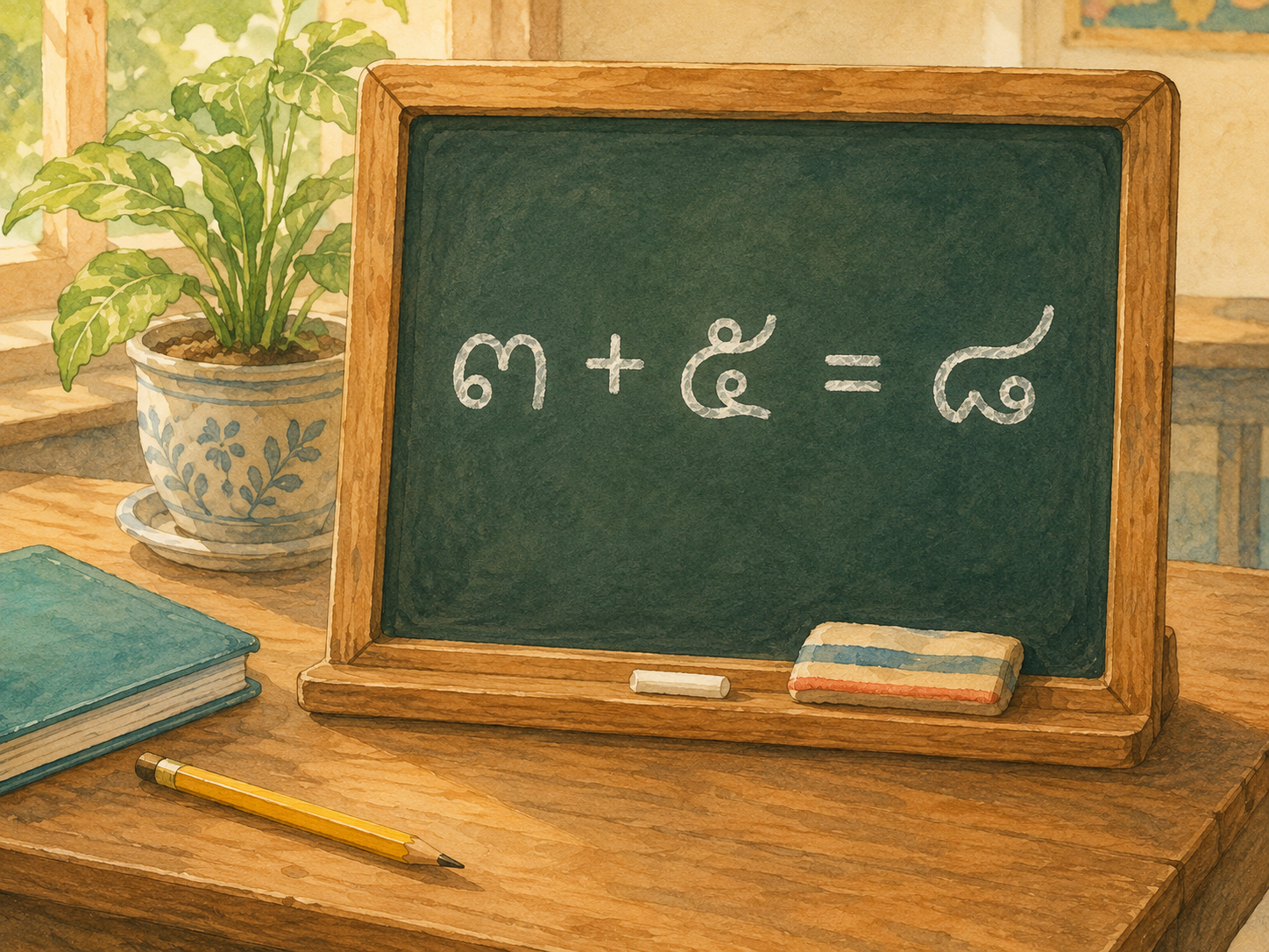 Thai arithmetic board